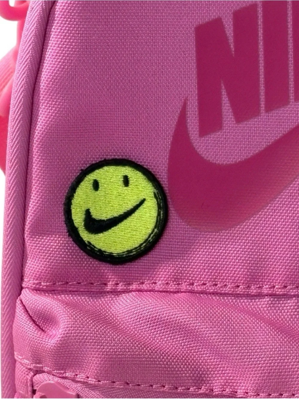 Nike Pink Insulated Lunch Bag with Fun Patches